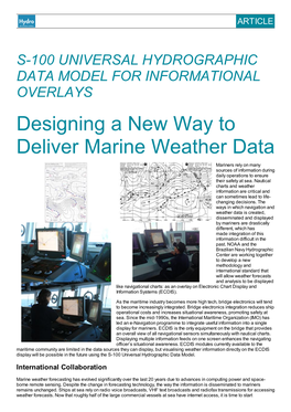 Designing a New Way to Deliver Marine Weather Data