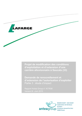 A77838B P3 EI DDAE Lafarge Saucats