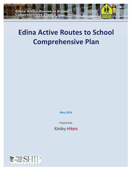 Edina Active Routes to School Comprehensive Plan