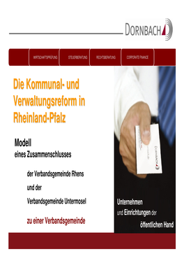 Verbandsgemeinde Rhens Und Der Verbandsgemeinde Untermosel Unternehmen Und Einrichtungen Der Zu Einer Verbandsgemeinde Öffentlichen Hand