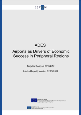 ADES Airports As Drivers of Economic Success in Peripheral Regions