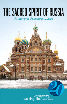 The Sacred Spirit of Russia January 31-February 3, 2013