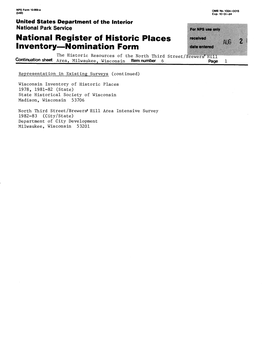 National Register of Historic Places Inventory Nomination Form