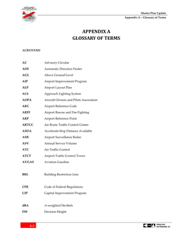 Appendix a Glossary of Terms