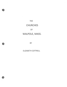 Churches Walpole, Mass