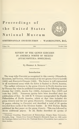 Proceedings of the United States National Museum