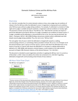 Domestic Violence Crimes and the 48-Hour Rule
