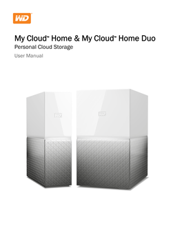 User Manual: My Cloud Home and My Cloud Home