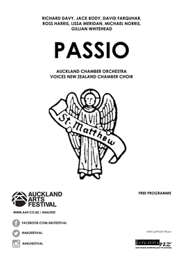 Auckland Chamber Orchestra Voices New Zealand Chamber Choir