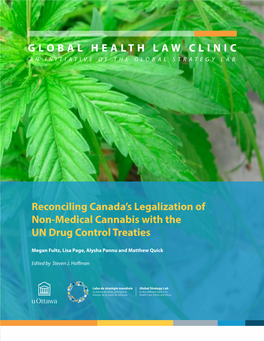 Reconciling Canada's Legalization of Non-Medical Cannabis with the UN