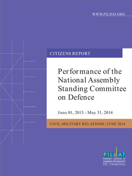 Citizens Report Performance of the National Assembly Standing Committee on Defence 160614