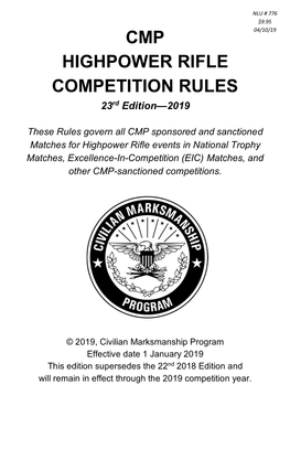 Cmp Highpower Rifle Competition Rules