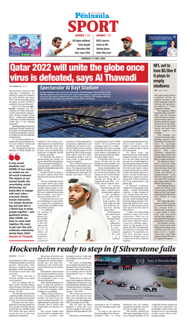 Qatar 2022 Will Unite the Globe Once Virus Is Defeated, Says Al Thawadi