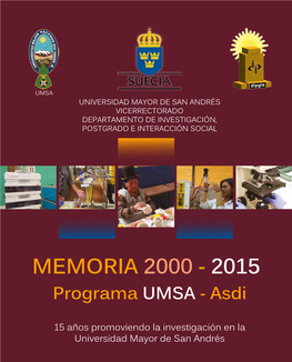 Publicación Del Catálogo De Publicaciones De La UMSA, Correspondiente Al Periodo 2010-2012
