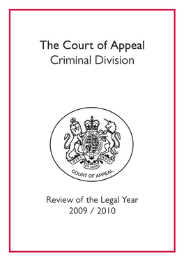 Court of Appeal Criminal Division