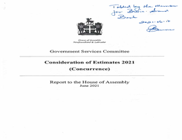 Report of the Government Services Committee