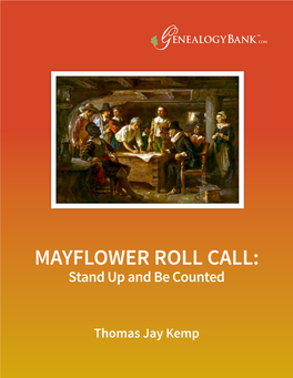MAYFLOWER ROLL CALL: Stand up and Be Counted