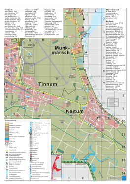 Ortsplan Munkmarsch, Keitum & Tinnum