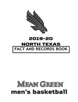 MEN's BASKETBALL FACT and RECORDS BOOK 1 PLAYERS 9 2019-20 Roster