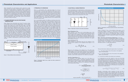 Photodiode Characteristics and Applications Photodiode Characteristics