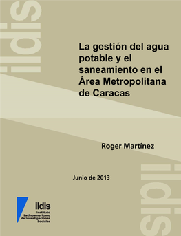 La Gestión Del Agua Y El Saneamiento En El Área Metropolitana De Caracas