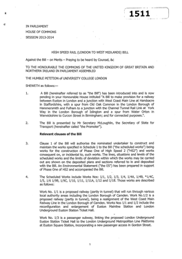 (LONDON to WEST MIDLANDS) BILL Against the Bill