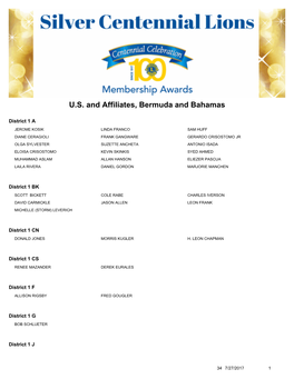 US and Affiliates, Bermuda and Bahamas