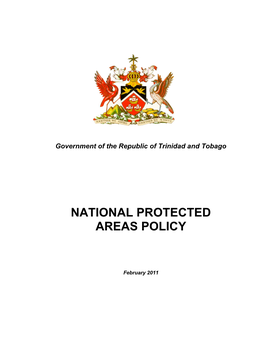 Trinidad and Tobago National Protected Areas Policy