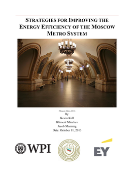 Strategies for Improving the Energy Efficiency of the Moscow Metro System