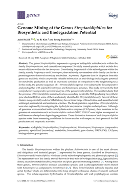 Genome Mining of the Genus Streptacidiphilus for Biosynthetic and Biodegradation Potential