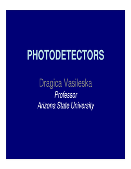 PHOTODETECTORS.Pdf