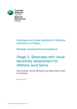 Seascape and Visual Sensitivity Assessment for Offshore Wind Farms