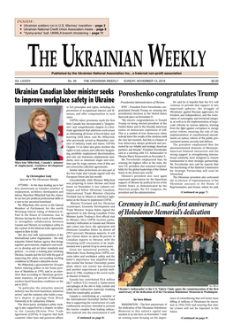 The Ukrainian Weekly, 2016