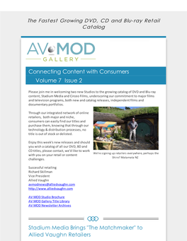 Connecting Content with Consumers Volume 7 Issue 2