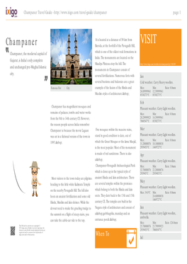 Champaner Travel Guide - Page 1