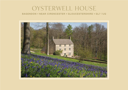 Oysterwell House Bagendon Near Cirencester Gloucestershire Gl7 7Jq