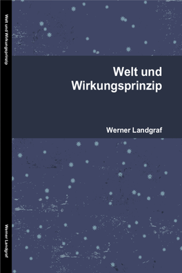 Welt Und Wirkungsprinzip