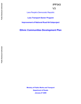 Ethnic Communities Development Plan