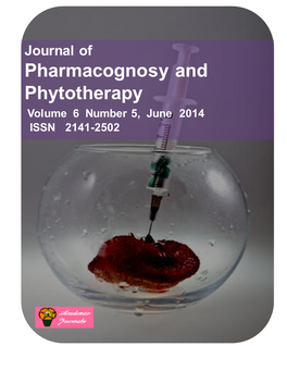 Pharmacognosy and Phytotherapy Volume 6 Number 5, June 2014 ISSN 2141-2502