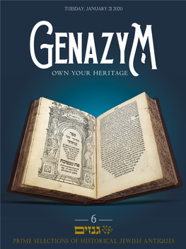 Prime Selections of Historical Jewish Antiques Selections Ofprime Historical Jewish