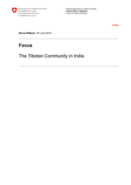 The Tibetan Community in India (30.06.2013)