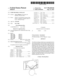 (12) United States Patent (10) Patent No.: US 7,784,305 B2 Slinkard (45) Date of Patent: Aug