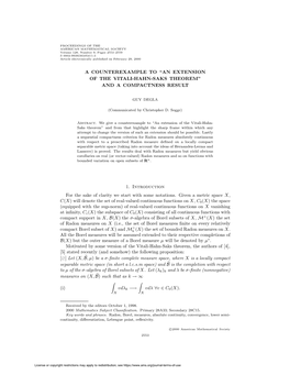 An Extension of the Vitali-Hahn-Saks Theorem” and a Compactness Result