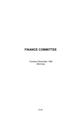 Finance Committee