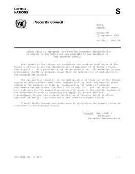 Security Council Distr