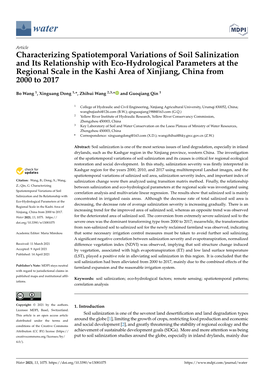 Characterizing Spatiotemporal Variations of Soil Salinization And