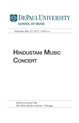 Hindustani Music Concert