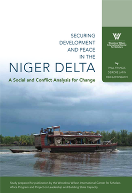 Niger Delta Deirdre Lapin Paula Rossiasco a Social and Conflict Analysis for Change a Social and Conflict Analysis for Change
