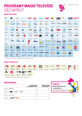 Programy Magio Televízie Cez Satelit