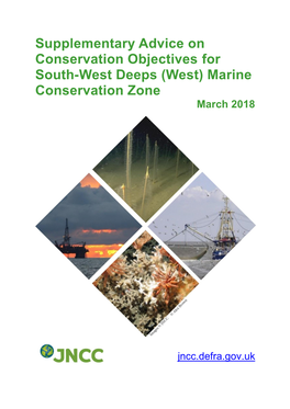 Supplementary Advice on Conservation Objectives for South-West Deeps (West) Marine Conservation Zone March 2018